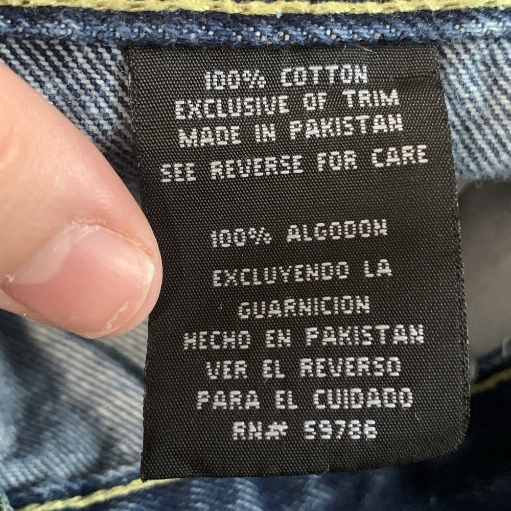Y2K 90s Beverly Hills Polo Club Men's Carpenter Baggy Jeans 100% COTTON - 44X30 - Picture 11 of 16